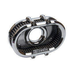 PartzBiz HD 1903412345 - Super Ring Air Cleaner For Harley Davidson 16-17 SOFTAIL (FBW) 103 All Models  & 08-16 TOURING 103 All Models - chrome with oil bypass kits
