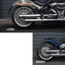 PartzBiz HD: 190341238-Slip-on Mufflers Deep Sound For 2018-2024 Harley Softail Fatboy Breakout Street Bob Slim Low Rider Heritage Classic Deluxe - Chrome-long PartzBiz HD: 190341238-Slip-on Mufflers Deep Sound For 2018-2024 Harley Softail Fatboy Breakout Street Bob Slim Low Rider Heritage Classic Deluxe - Chrome-long