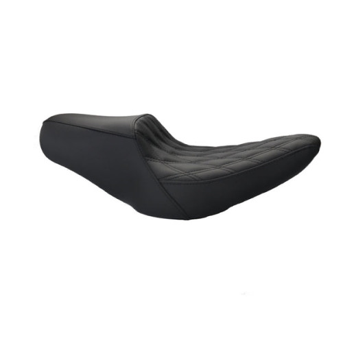 PartzBiz HD: 190345789-Riders Passenger Double Seat Fits 180/200mm Short Rear Fender for Harley 2018-2023 Softail Street Bob Low Rider Fat Bob - Black Stitching PartzBiz HD: 190345789-Riders Passenger Double Seat Fits 180/200mm Short Rear Fender for Harley 2018-2023 Softail Street Bob Low Rider Fat Bob - Black Stitching
