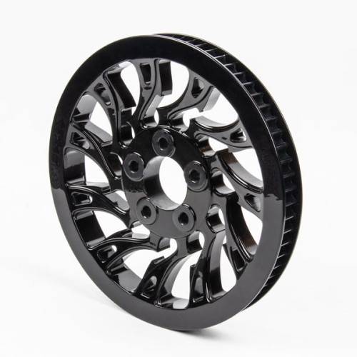PartzBiz HD: 190354731-Hoprousa Motorcycle Black Hollow-out Bole Pulley Matching Wheels For Harley 2018+ Softail Models - Default Title PartzBiz HD: 190354731-Hoprousa Motorcycle Black Hollow-out Bole Pulley Matching Wheels For Harley 2018+ Softail Models - Default Title