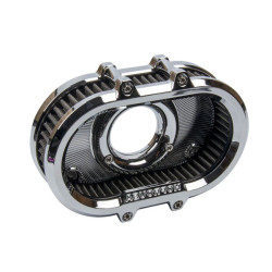 PartzBiz HD 1903547890 - Super Ring Air Cleaner For Harley Davidson 99-17 TWIN CAM (EXCEPT: FBW) 96 All Models - chrome with oil bypass kits