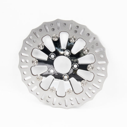 PartzBiz HD: 190356011-Rear Front Brake Discs Chrome Rotors For Harley Davidson Softail Models - Front 11.8