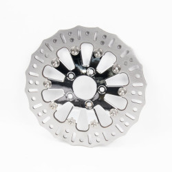 PartzBiz HD 190356012 - Rear Front Brake Discs Chrome Rotors For Harley Davidson Softail Models - Rear 11.5