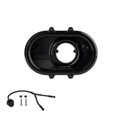 PartzBiz HD 19036124 - Super Ring Air Cleaner For Harley Davidson 2018-2024 Softail 107/114/117 All Models & 2017-2023 Touring 107/114/117 All Models - black with oil bypass kits