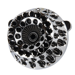 PartzBiz HD 19053147 - Fat Hole Air Cleaner For Harley Davidson 2024+ Touring 117/121 & 2025+ Softail 117 All Models - Chrome PartzBiz HD 19053147 - Fat Hole Air Cleaner For Harley Davidson 2024+ Touring 117/121 & 2025+ Softail 117 All Models - Chrome
