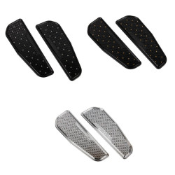 PartzBiz HD 19054758 - Waffle Rider Stretched Floorboards For Harley 2018+ Fat Boy/Heritage Classic/Deluxe/Slim - Black with bronze rivet