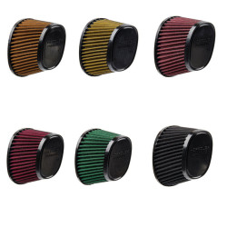 PartzBiz HD AIR-117-RED - Hoprousa High-Flow Washable Motorcycle Air Filter For Replacement(OEM# 29400405) Fit For Harley 18-later Softail Fatboy Streetbob and 17-later Touring Road King and 2023+ Breakout - Red