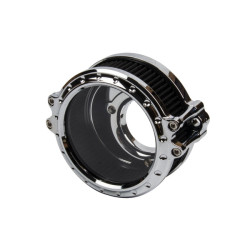 PartzBiz HD AIR-M8-RCHRB - Super Ring Round Air Cleaner For Harley Davidson 2018-2024 Softail 107/114/117 All Models & 2017-2023 Touring 107/114/117 All Models - chrome