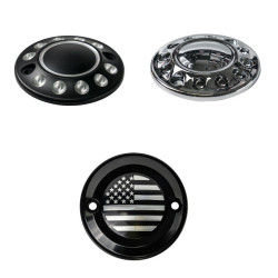 PartzBiz HD CVR-TIM-CHR - Timing Cover For Harley M8 Softail Touring models - Chrome