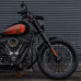 PartzBiz HD: FDR-FL130-BB-Fiberglass Gloss Black Short Front Fender For 2018+ Harley Street Bob Softail Standard with 21X3.5