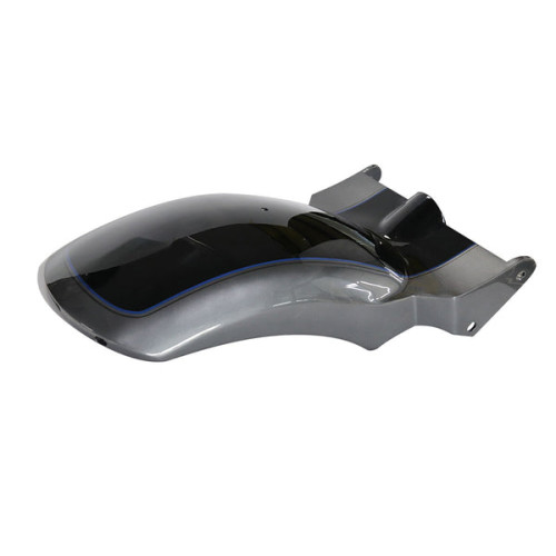 PartzBiz HD: FDR-ST260-GGM-Short Rear Fender Gauntlet Gray Metallic Vivid Black with Blue & Black Pinstripe with Lights Plug & play For 2018+ Breakout & Fat Boy - Default Title