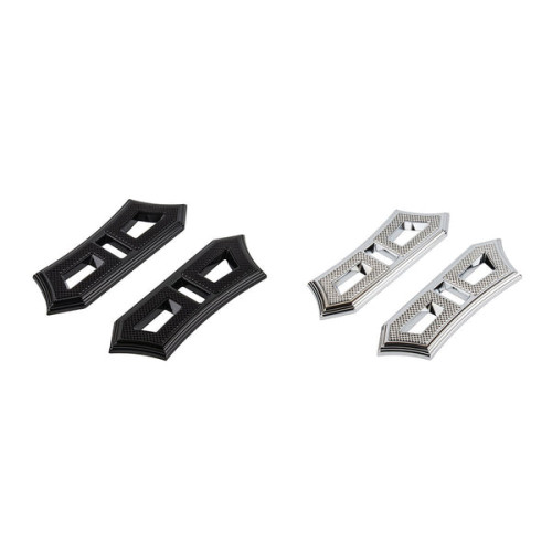 PartzBiz HD: FT-F1FB-BLK-Diamond Rider Stretched Floorboards For Harley Softail 2018+ Fat Boy/Heritage Classic/Deluxe/Slim - Black