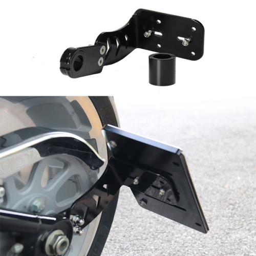PartzBiz HD: HLHX036-1-Gloss Black License Plate Relocation Bracket Kit for Harley Softail 2008-2025 Models - 2018+ Harley Softail PartzBiz HD: HLHX036-1-Gloss Black License Plate Relocation Bracket Kit for Harley Softail 2008-2025 Models - 2018+ Harley Softail