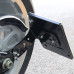 PartzBiz HD: HLHX036-2-Gloss Black License Plate Relocation Bracket Kit for Harley Softail 2008-2025 Models - 2008-2017 Harley Softail