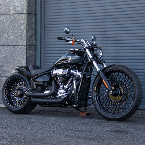 PartzBiz HD: PART-6-260 Single-sided swingarm conversion For 2020 Fat boy - Gloss black short Front fender PartzBiz HD: PART-6-260 Single-sided swingarm conversion For 2020 Fat boy - Gloss black short Front fender