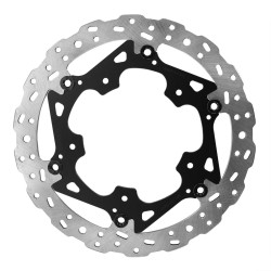 PartzBiz HD BTHD-34.SL - BrakeTech SS Front Floating Rotor - Half-Moon Spoke Mount (320mm, Left)
