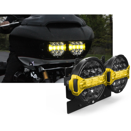PartzBiz HD: DNL.D14.10100.K-DENALI D14 Destroyer Headlight Kit ('15-'23 Street Glide)