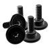 PartzBiz HD: HD-BR-30-Low Profile Spoke Mount Rotor Hardware Kit (Black)