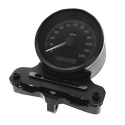 PartzBiz HD UN-IN-80-B - Adjustable HD Gauge Mount (Dyna, FXR, Sportster) (Black)