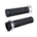 PartzBiz HD: V31VHCWB-S-Vans V-Twin LOCK-ON Grip Set - 1984+ H-D (Black / Silver)