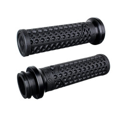 PartzBiz HD V31VHTWH-H - Vans V-Twin LOCK-ON Grip Set - HD TBW (Graphite / Matte Graphite)