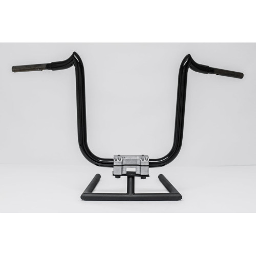 PartzBiz HD: 3470218-KST Kustoms Polished 12” Double Trouble Handlebars Bars Harley FLTR Softail Dyna