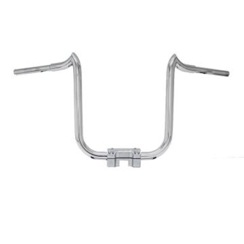 PartzBiz HD: 3470226-KST Kustoms Polished 16” Double Trouble Handlebars Bars Harley FLTR Softail Dyna