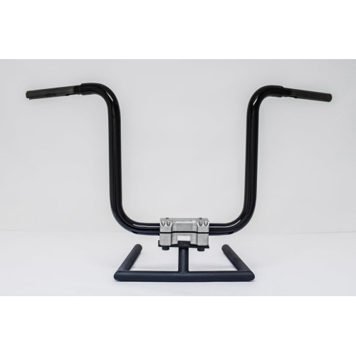 PartzBiz HD: 3470672-KST Kustoms Satin Black 12” Straight Jacket Handlebars Harley FLTR Softail Dyna