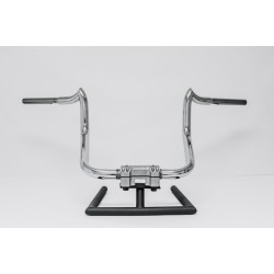PartzBiz HD APACHE1810GB - KST Kustoms Gloss Black +10 Apache Bagger Handlebars Indian Chieftain RoadMaster