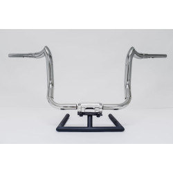 PartzBiz HD BISONBAGGER12POL - KST Kustoms Polished 12” Bison Bagger Handlebars Bars Harley Touring Batwing 96+ PartzBiz HD BISONBAGGER12POL - KST Kustoms Polished 12” Bison Bagger Handlebars Bars Harley Touring Batwing 96+