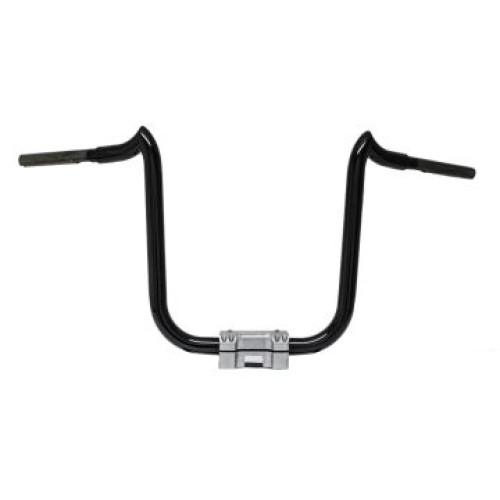 PartzBiz HD: 3470461-KST Kustoms Gloss Black 14” Double Trouble Handlebars Bars Harley FLTR Softail PartzBiz HD: 3470461-KST Kustoms Gloss Black 14” Double Trouble Handlebars Bars Harley FLTR Softail