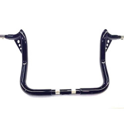 PartzBiz HD PUNISHER10GB - KST Kustoms Gloss Black 10” Punisher Handlebars Bars Harley Touring Batwing FLH