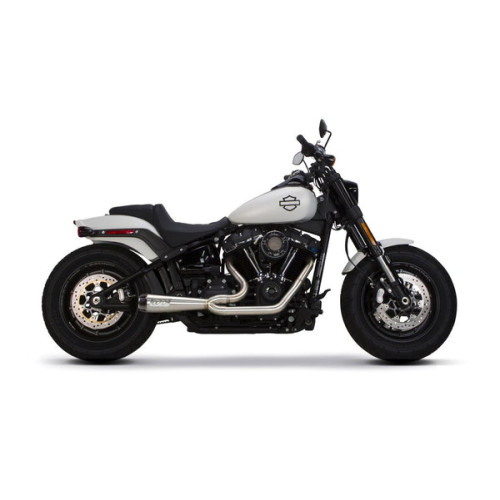 PartzBiz HD: 3465125-Two Brothers Racing Megaphone 2-1 ท่อไอเสียสแตนเลสขัดเงา Harley Softail
