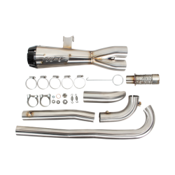 PartzBiz HD 005-5410199 - Two Brothers 2-1 Exhaust Brushed Steel CF End Cap Heatshields Harley Sportster S PartzBiz HD 005-5410199 - Two Brothers 2-1 Exhaust Brushed Steel CF End Cap Heatshields Harley Sportster S
