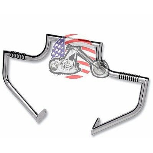 PartzBiz HD: 3445680-Chrome Linbar Lindby Highway Bar หมุดการ์ดเครื่องยนต์ 2015-2016 Harley Road Glide