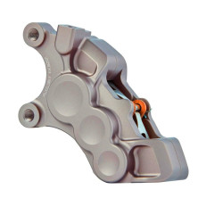 PartzBiz HD 02-218 - Arlen Ness 6 Piston Bore Caliper ไทเทเนียมด้านหน้าซ้าย 11.8 Harley BigTwin XL 06-21
