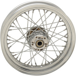 PartzBiz HD 0204-0524 - Drag Chrome 16” x 3” 40 Spoke Rear Wheel Rim Harley Sportster XL 883 1200 08+