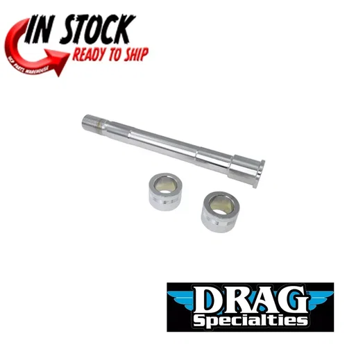 PartzBiz HD: 3479302-Drag Specialties Chrome Front Axle Kit Package 2018+ Harley Softail FXBB FXLR