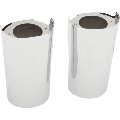 PartzBiz HD: 3462446-Drag Chrome Smooth +2” Length Fork Tube Slider Covers Cowbell Harley Touring 14+ PartzBiz HD: 3462446-Drag Chrome Smooth +2” Length Fork Tube Slider Covers Cowbell Harley Touring 14+