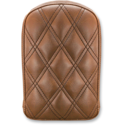 PartzBiz HD 051345 - Saddlemen Brown Lattice Stitched Sissy Bar Pad Roadsofa 10” x 8” Harley