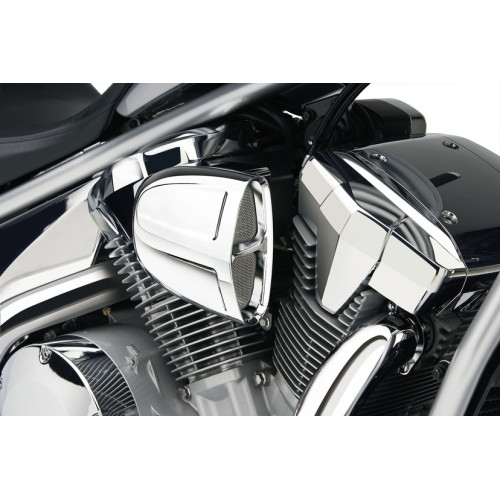 PartzBiz HD: 3449078-Cobra Chrome PowrFlo Air Intake Cleaner Kit Stage 1 11-2017 Yamaha Stryker 1300 PartzBiz HD: 3449078-Cobra Chrome PowrFlo Air Intake Cleaner Kit Stage 1 11-2017 Yamaha Stryker 1300