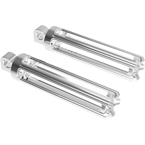 PartzBiz HD: 3485754-Arlen Ness 10 Gauge Foot Pegs Pair Billet Passenger Footpegs Chrome Harley PartzBiz HD: 3485754-Arlen Ness 10 Gauge Foot Pegs Pair Billet Passenger Footpegs Chrome Harley