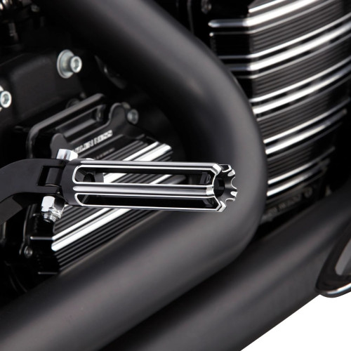 PartzBiz HD: 3485752-Arlen Ness 10 Gauge Foot Pegs Pair Billet Passenger Footpegs Black Harley PartzBiz HD: 3485752-Arlen Ness 10 Gauge Foot Pegs Pair Billet Passenger Footpegs Black Harley