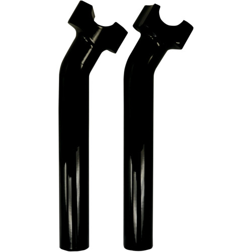 PartzBiz HD: 3472961-Gloss Black 9 1/2 Buffalo Bars Handlebars Pullback Risers Harley Softail Dyna XL