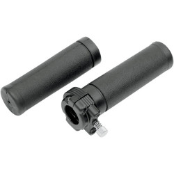 PartzBiz HD 0632-0545 - Drag Specialties Throttle Grip Assembly Black Dual Cable Thread In OEM 56395-81