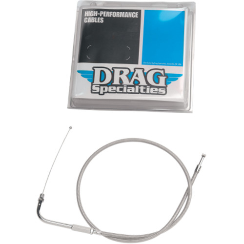 PartzBiz HD: 3473764-Braided Stainless Throttle Cable 36 3/4” 90 Degree 5” Harley 96-17 Big Twin Cam PartzBiz HD: 3473764-Braided Stainless Throttle Cable 36 3/4” 90 Degree 5” Harley 96-17 Big Twin Cam