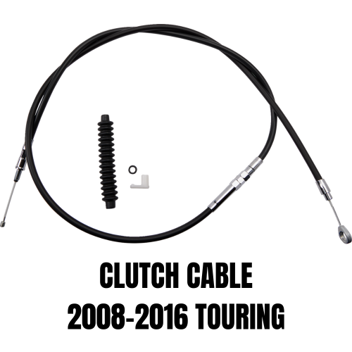 PartzBiz HD: 3474338-H.E. 64 11/16” Black Vinyl 2+ Extended Length Clutch Cable Harley Touring 08-16