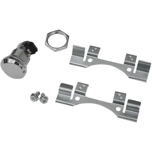 PartzBiz HD: 3448117-Drag Specialties Chrome Push Button Fuel Door Latch Kit Harley 1992-2020 Touring PartzBiz HD: 3448117-Drag Specialties Chrome Push Button Fuel Door Latch Kit Harley 1992-2020 Touring
