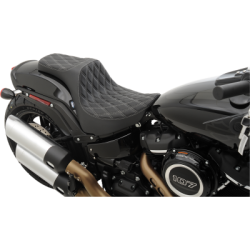 PartzBiz HD 0802-1368 - Drag Specialties Predator III Red Diamond Seat Harley Softail FXST FLST 84-99 PartzBiz HD 0802-1368 - Drag Specialties Predator III Red Diamond Seat Harley Softail FXST FLST 84-99