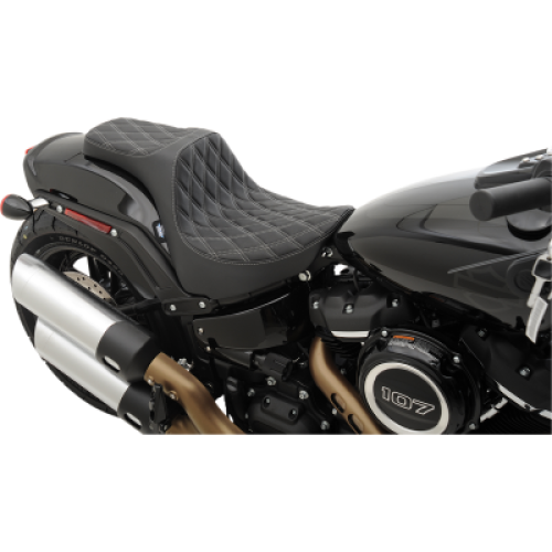 PartzBiz HD: 3469769-Drag Specialties Predator III Red Diamond Seat Harley Softail FXST FLST 84-99 PartzBiz HD: 3469769-Drag Specialties Predator III Red Diamond Seat Harley Softail FXST FLST 84-99